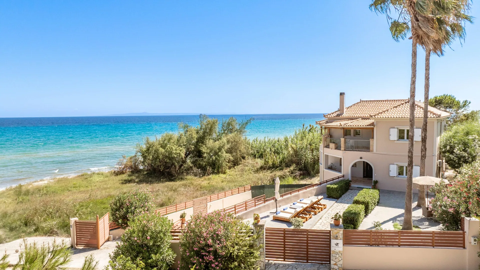 Ionian coastline around Royal Seaview Villa