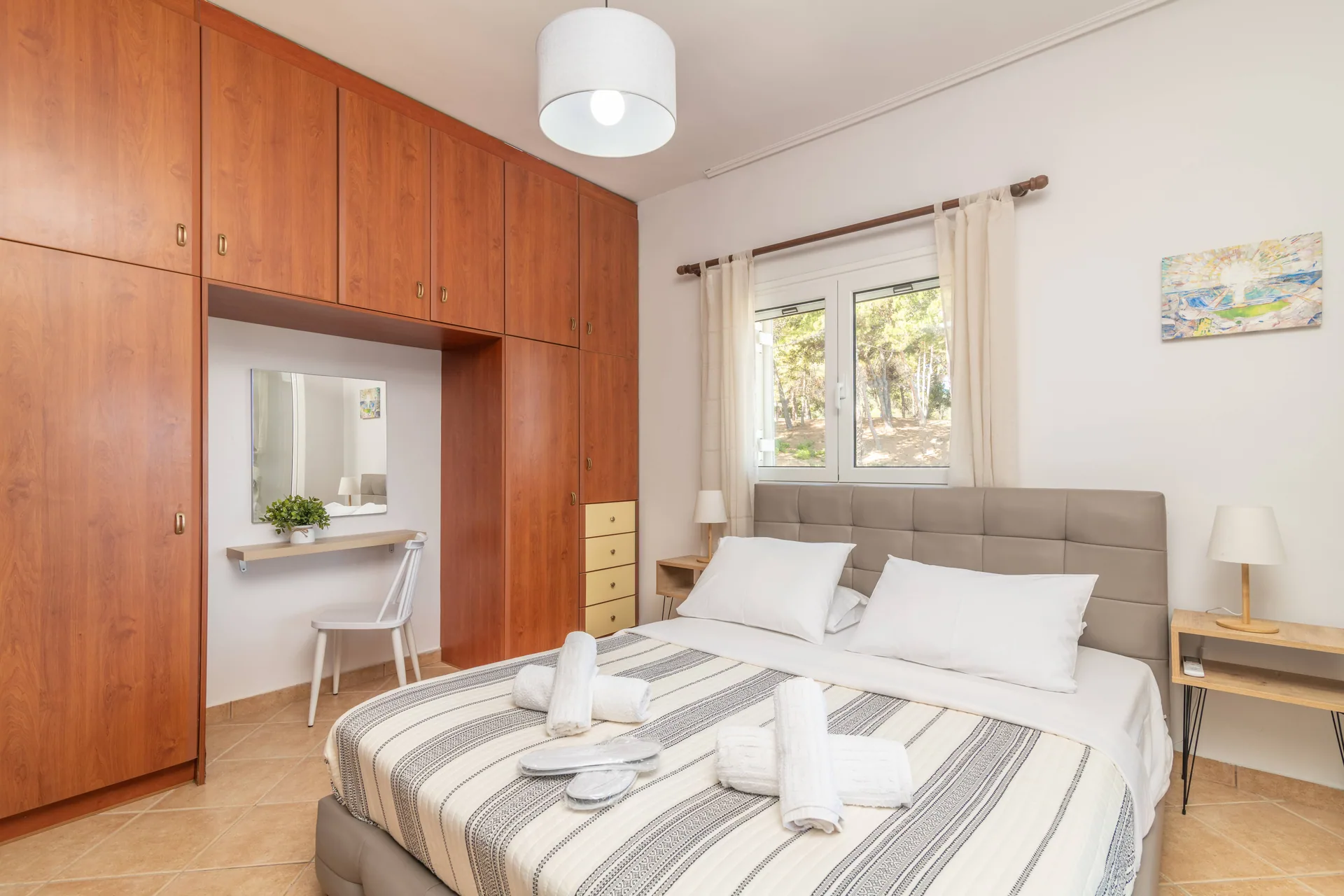 Bedroom detail at Royal Seaview Villa