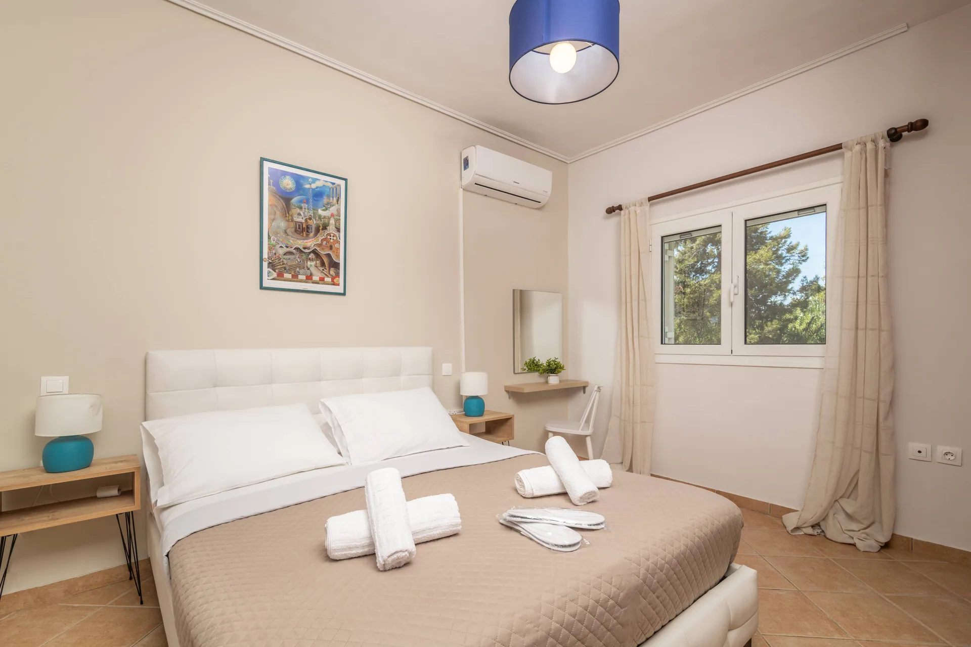 Comfortable guest bedroom