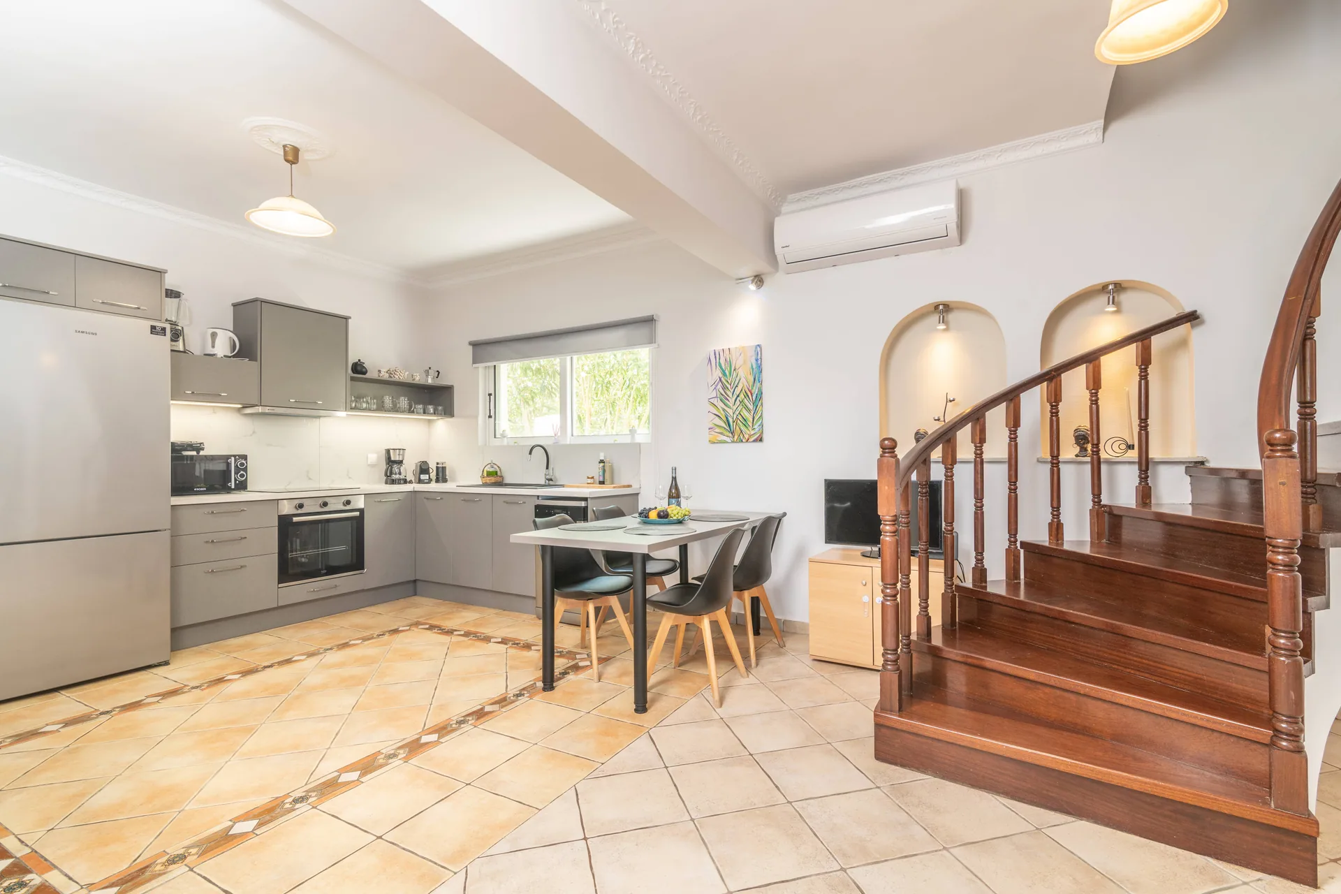 Open-plan interior with natural light